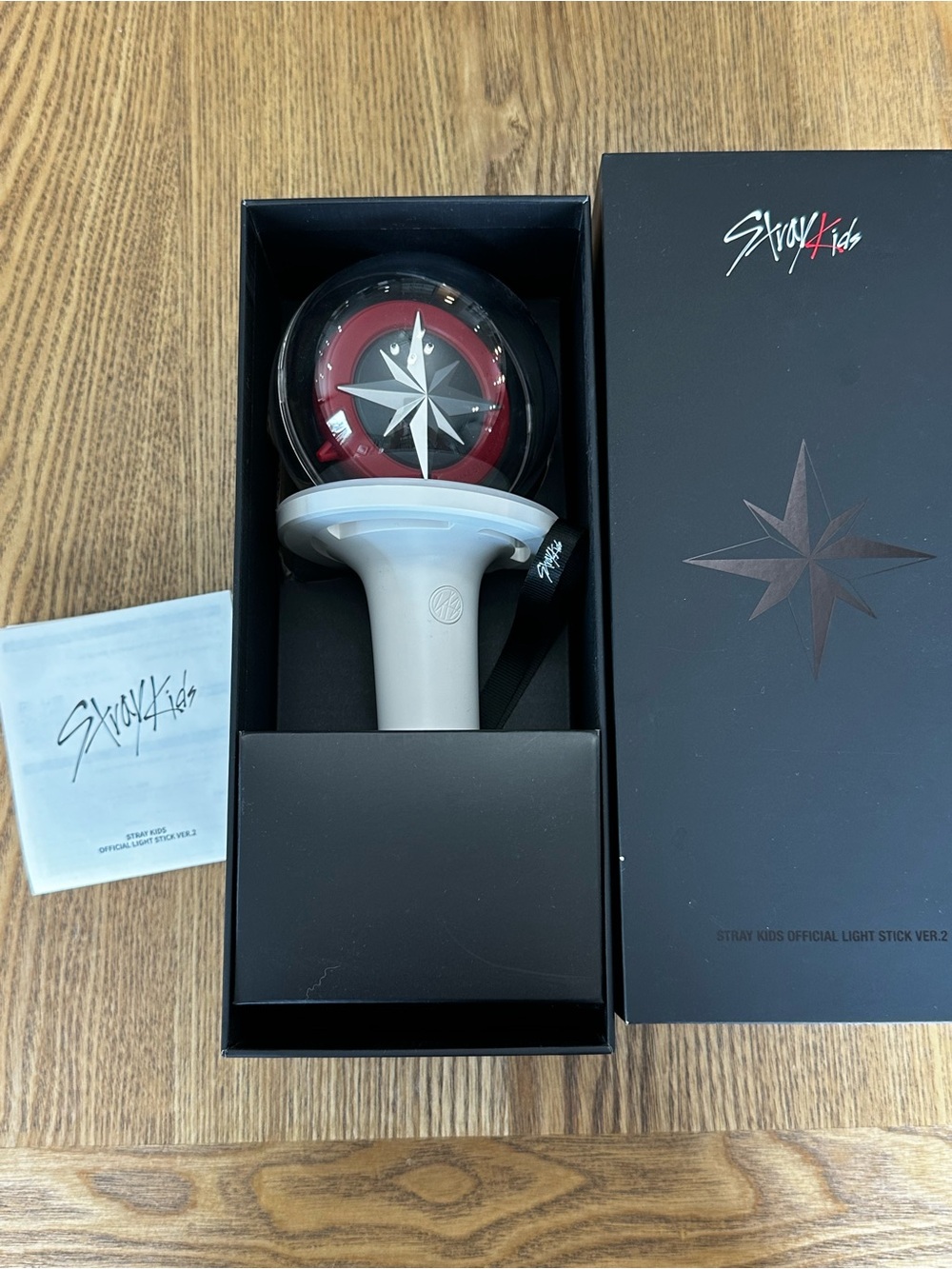 Official Stray Kids Light Stick Ver.2 - White/Red
